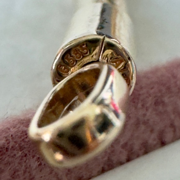 ❗️NEW❗️Pandora 14k Gold  Moments Heart Closure Snake Chain Bracelet 6.3 Inches - Picture 8 of 10